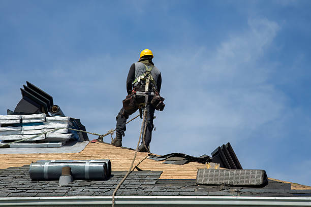 Professional Roof Replacement technician working in Brookfield, CT